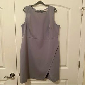 LOFT Plus Lavender Dress with Tulip Hem
